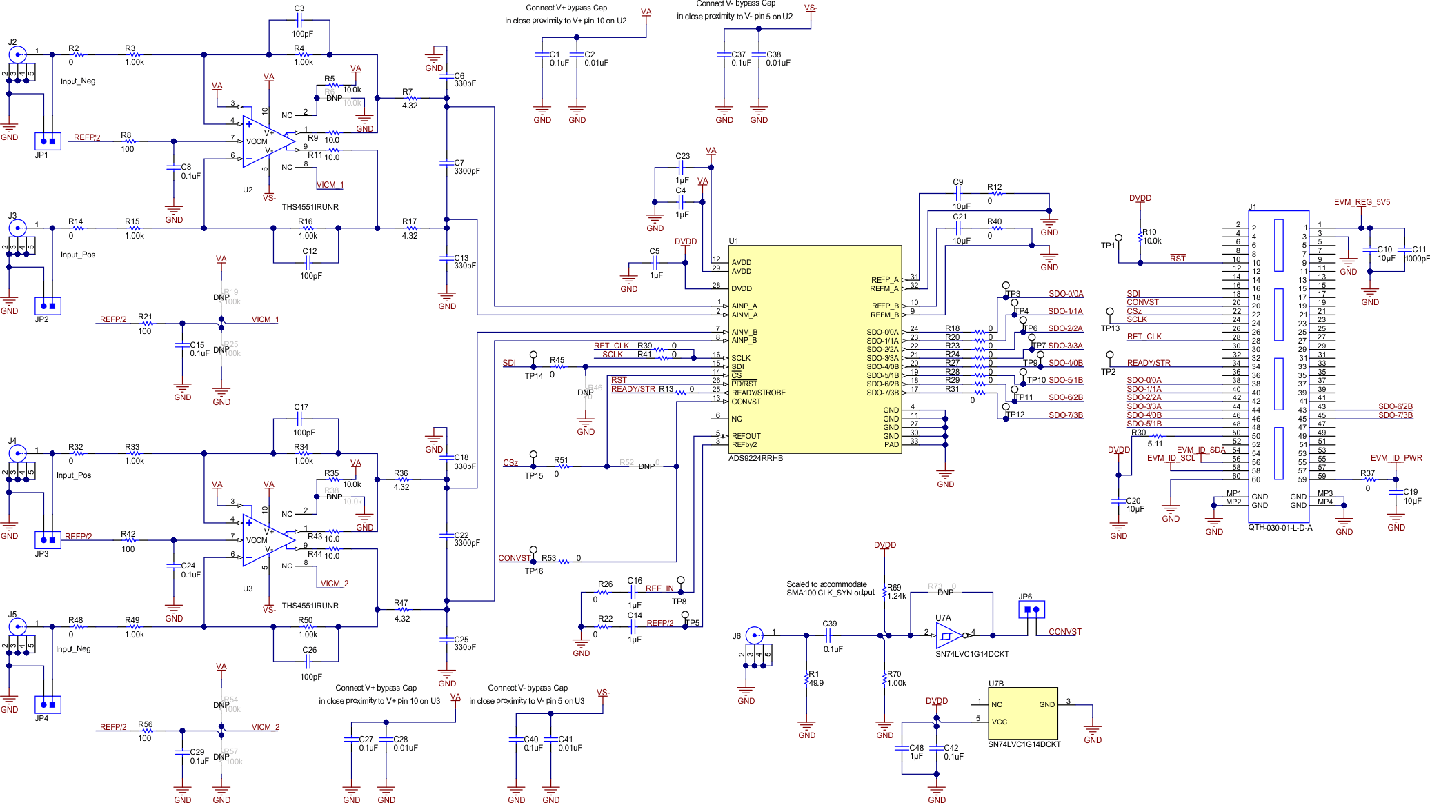  ADS9224REVM Schaltplan 1