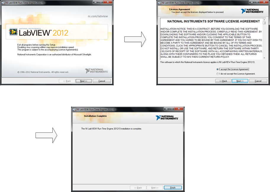  Installation der LabVIEW Run-Time Engine