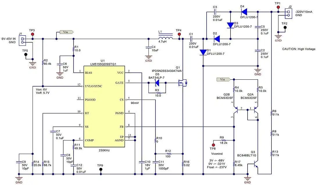  帶電壓倍增器與位準偏移電流鏡的電感驅動式反向電荷泵電路圖
