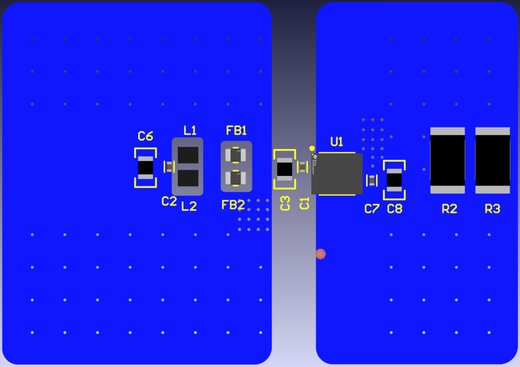  2D View of the Faraday
                    Shield