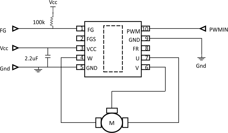 DRV10963 Simplified Schematic DRV10963 typ_app_cir_las955.gif