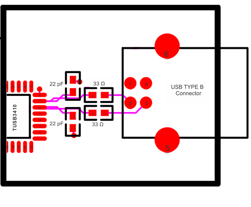 TUSB3410 TUSB3410I upstream_layout_example_slls519.gif