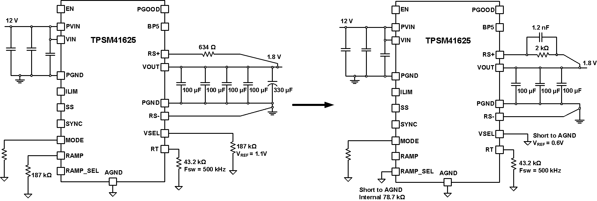 Original and Optimized 12-V input, 1.8-V output, 25-A, 500-kHz design with 3 x 100
μF of ceramic output capacitance GUID-20200903-CA0I-NZ4X-C3LL-NTSGWP4PWC3P-low.gif
