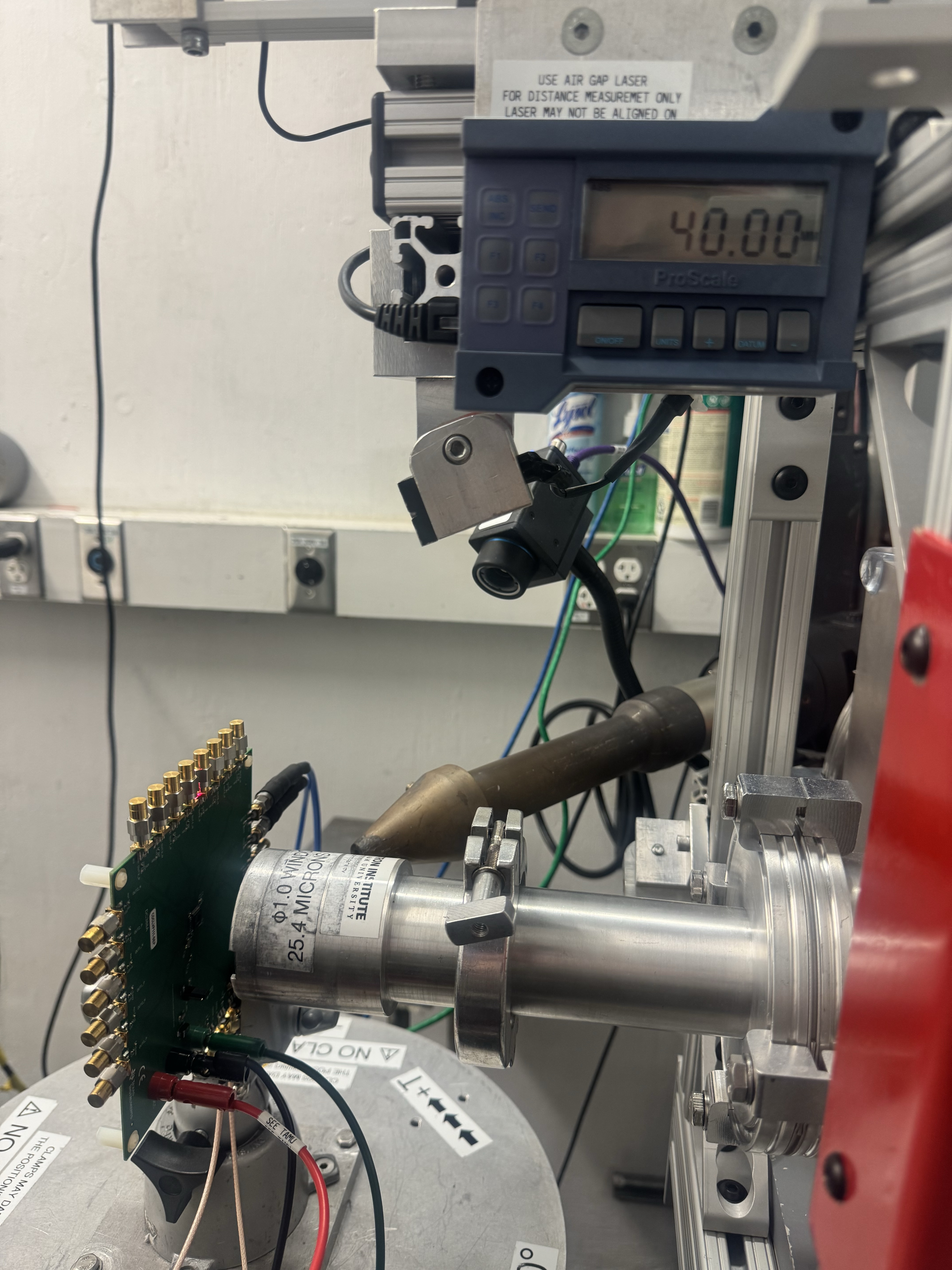  CDCLVP111-SEP EVM in Front of the Heavy-Ion
                    Beam Exit Port at the Texas A&M Cyclotron