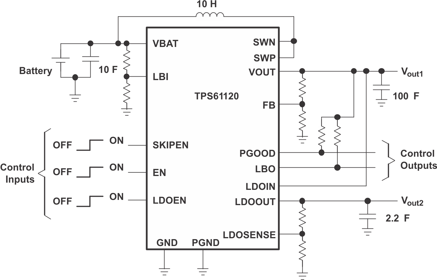 TPS61120 TPS61121 TPS61122 Typical Application Schematic TPS61120 TPS61121 TPS61122 FSD_LVS427.gif