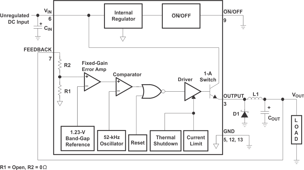 LM2575 Simplified Schematic LM2575 fbd_lvs569.gif