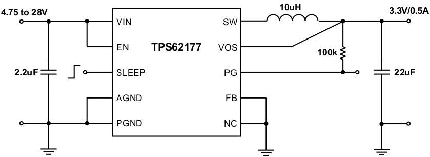 TPS62175 TPS62177 SLVSB35_app3.3V.gif