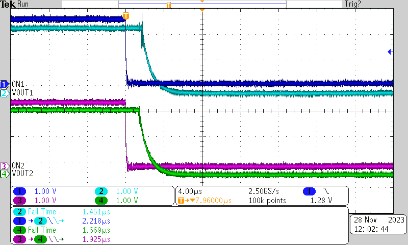 TPS22996 Turnoff Response Time TPS22996 Turnoff Response Time
