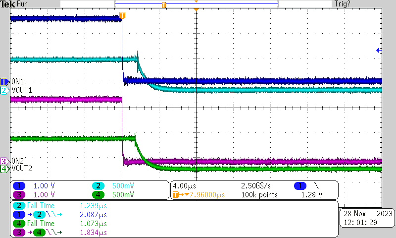 TPS22996 Turnoff Response Time TPS22996 Turnoff Response Time