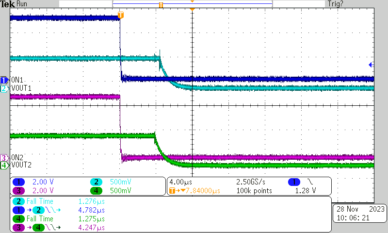 TPS22996 Turnoff Response Time TPS22996 Turnoff Response Time
