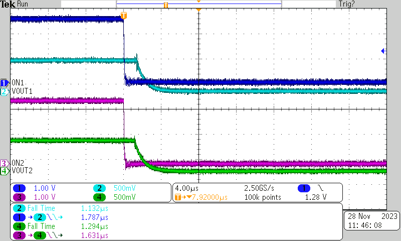 TPS22996 Turnoff Response Time TPS22996 Turnoff Response Time