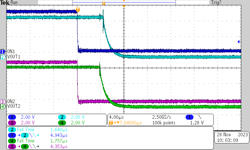 TPS22996 Turnoff Response Time TPS22996 Turnoff Response Time