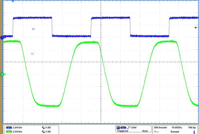 THVD4431A RS-232 Driver Waveform at
                                                  1Mbps and VCC = 3.3V