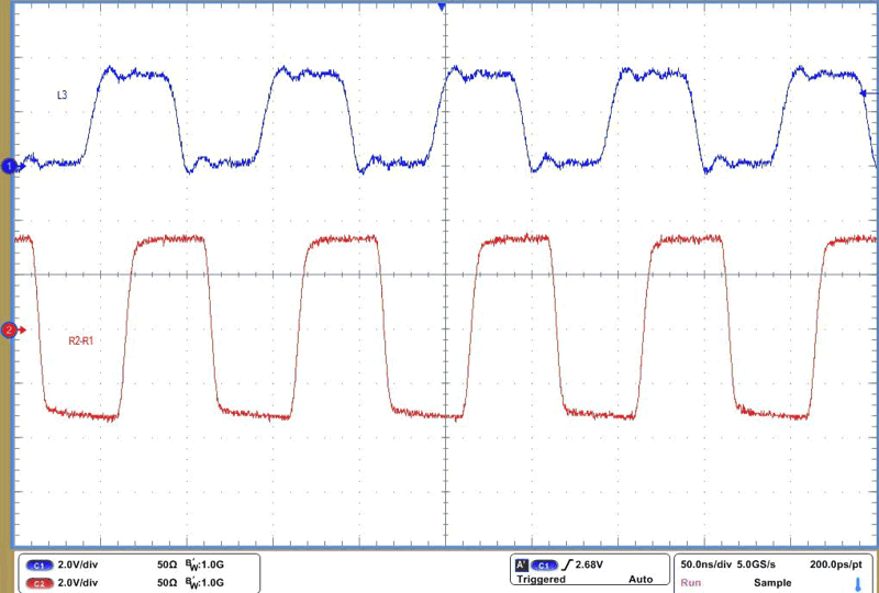 THVD4431A RS-485 Driver Waveform at
                                                  20Mbps and VCC = 5V