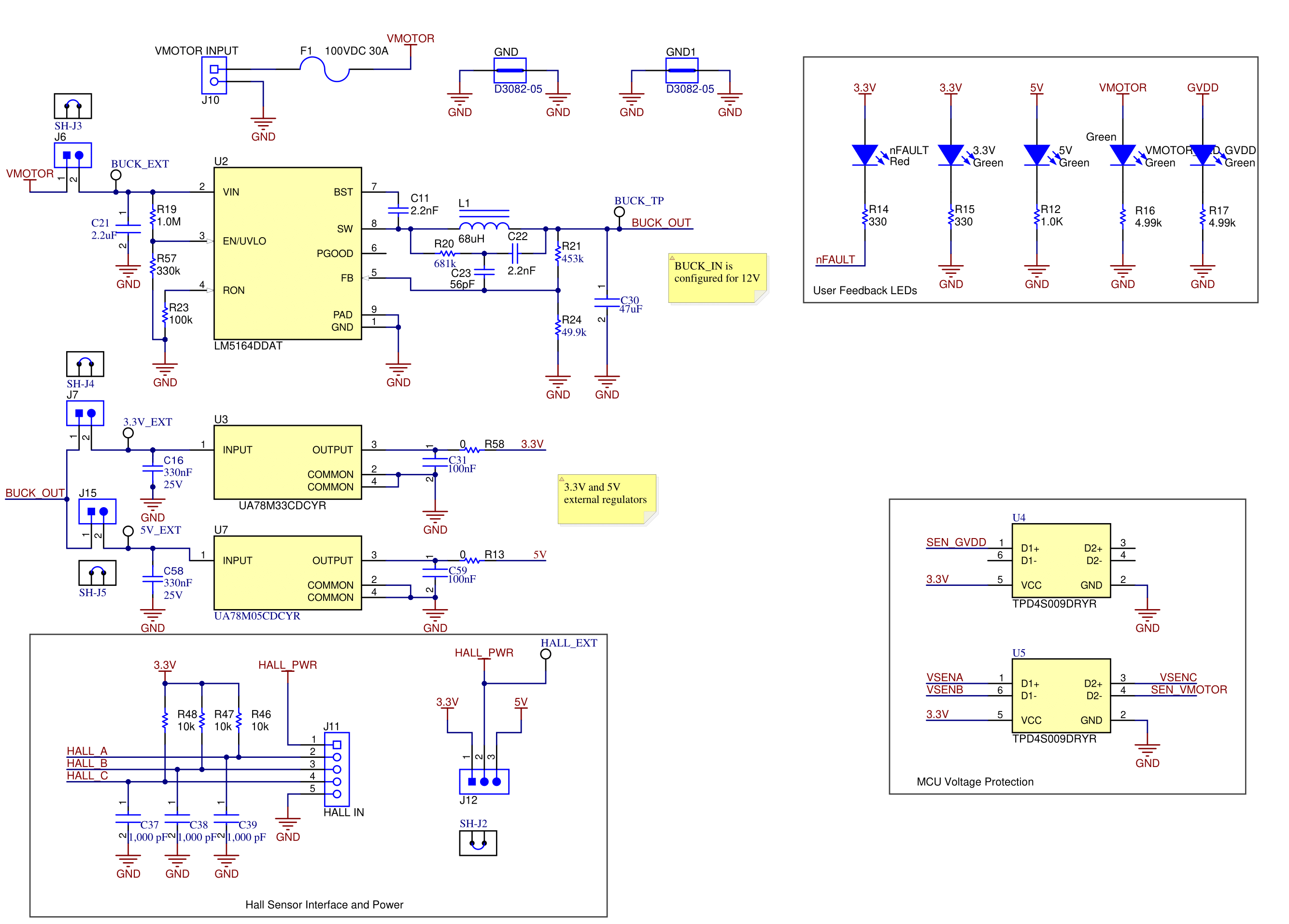 DRV8363-Q1EVM Schematic 4