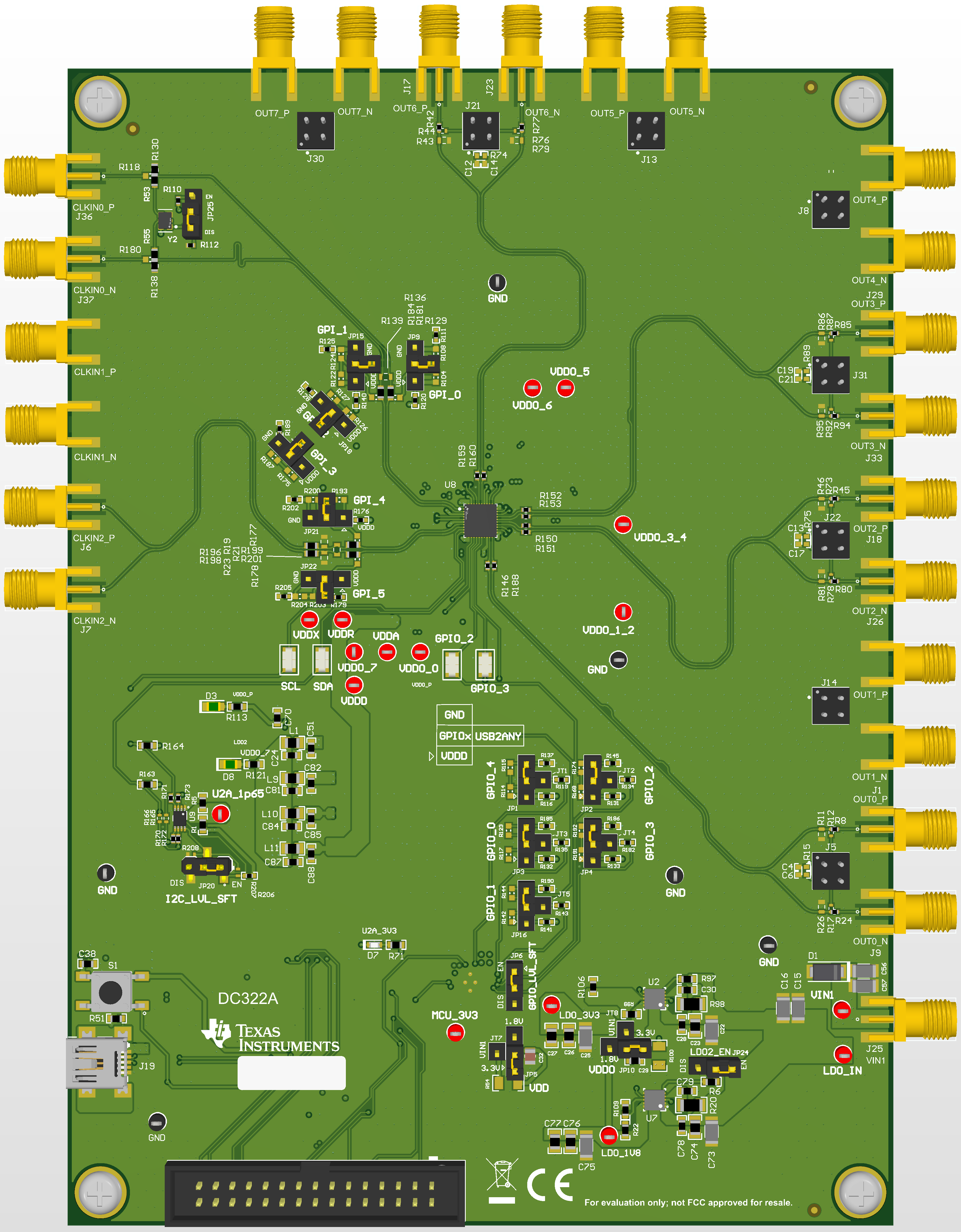 LMK3H2108EVM LMK3H2108 EVM Default Settings
