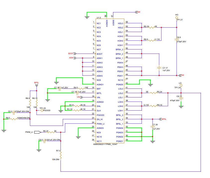 TPS7H6005-SEP HDR TID Bias Diagram