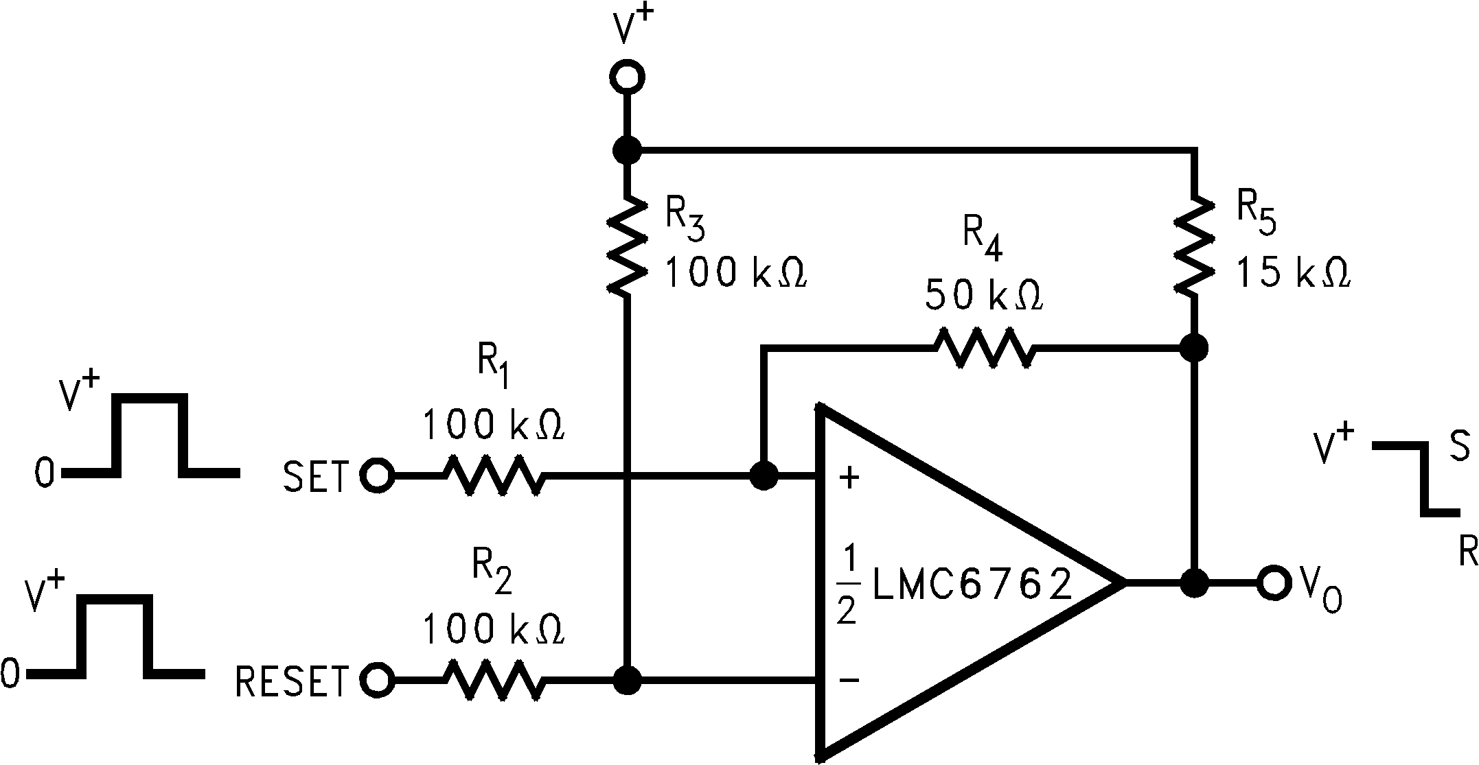LMC6762 Bi-Stable Multivibrator