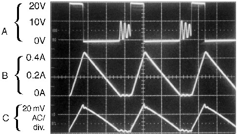 LM2594 LM2594HV Horizontal Time Base: 2 μs/div GUID-40D30322-873C-4425-8685-E4A9AD87A782-low.png