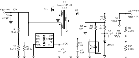 LM5001 LM5001-Q1 20215714.gif