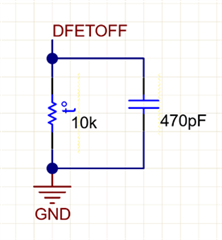  采用 DFETOFF 的典型熱敏電阻設置