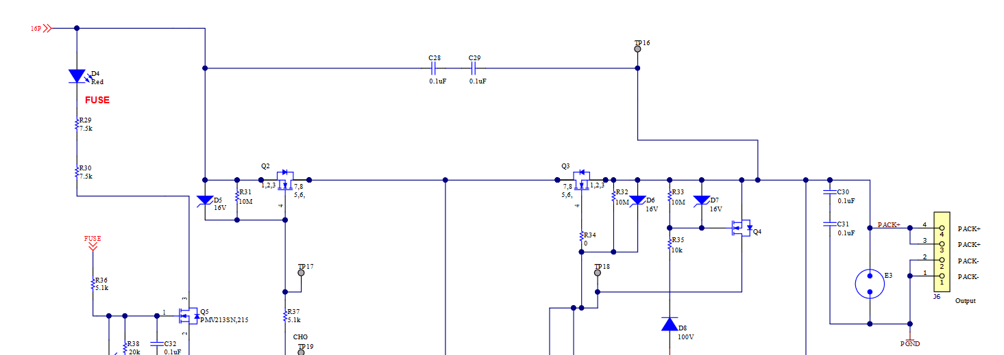  數據表中具有 ESD 電容器的原理圖