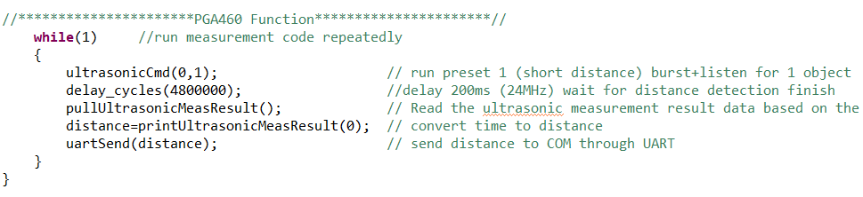 PGA460, MSPM0  PGA460 運行操作