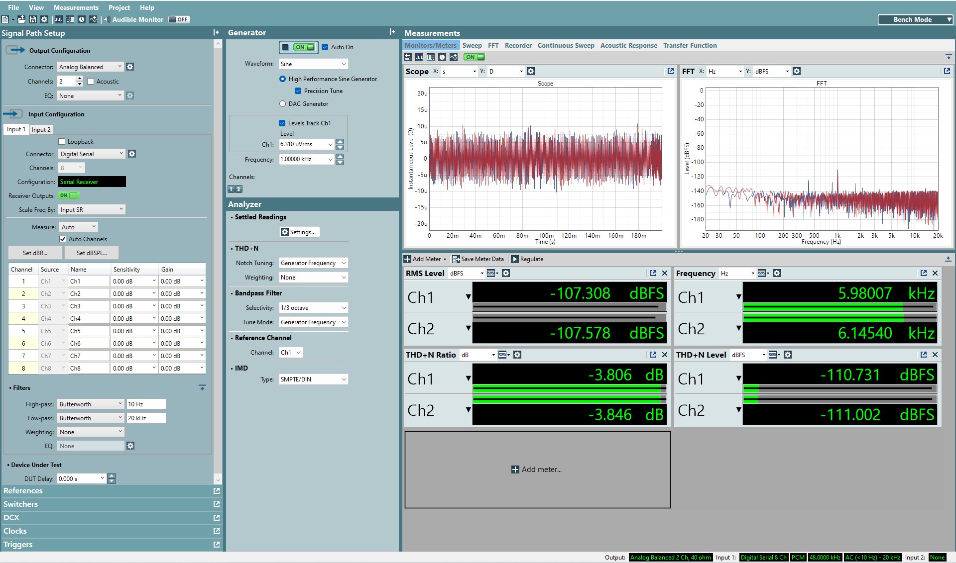  在禁用 DRE 的情況下使用 ADC6120 捕獲最小麥克風輸入