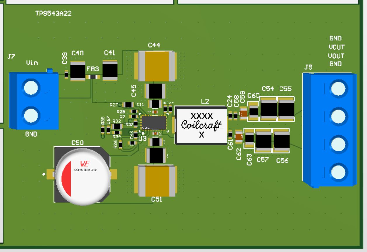  TPS543A22 EMI 優化型布局