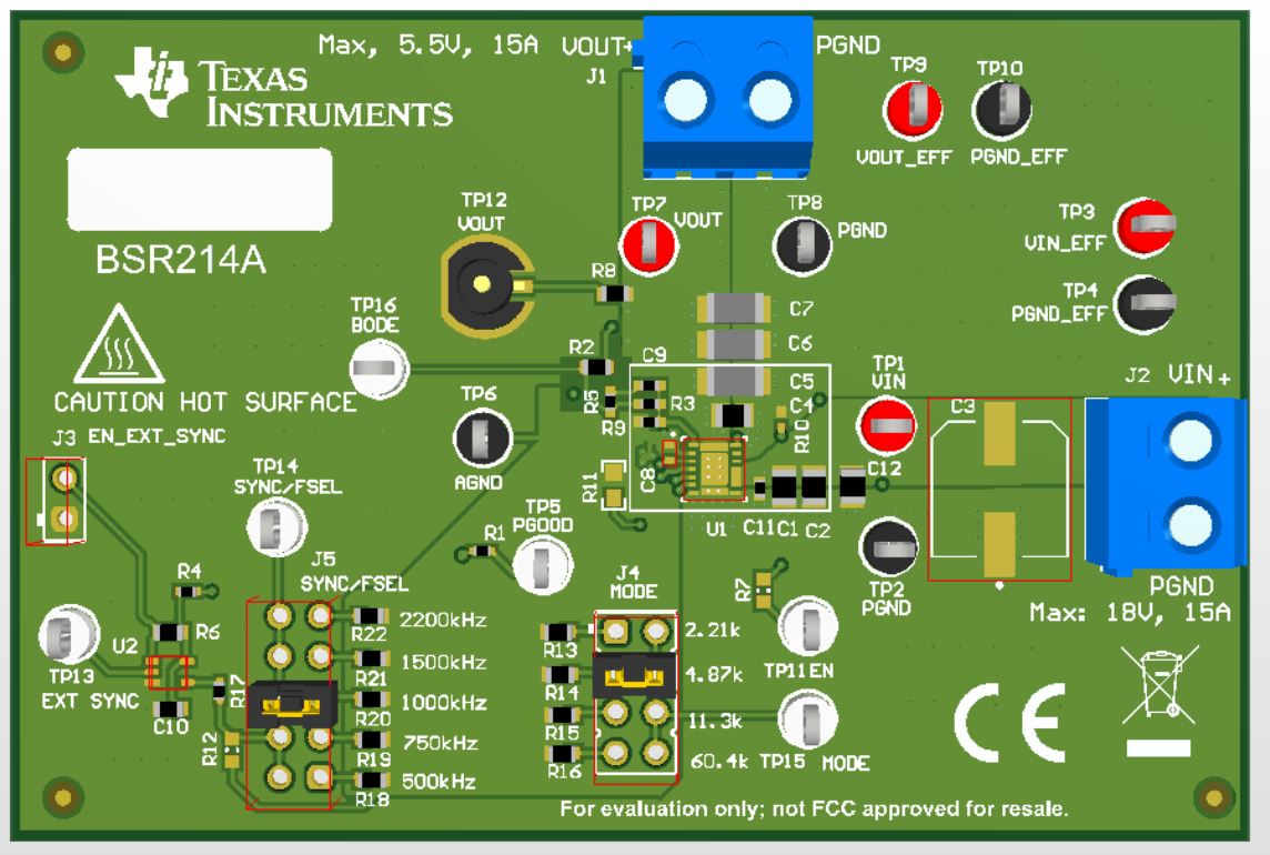  TPSM843620 EVM 標準布局