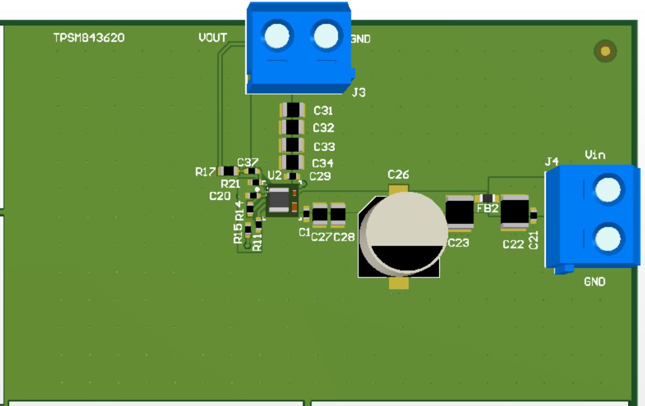  TPSM843620 EMI 優化型布局