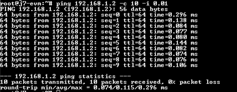  從 DUT 向鏈路伙伴發(fā)送 10 個(gè)數(shù)據(jù)包