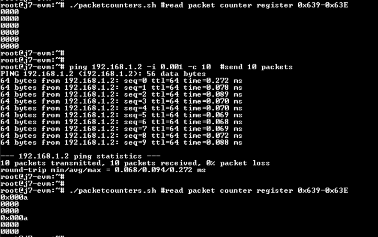  使用 DP83TC812 檢查吞吐量和數(shù)據(jù)包計(jì)數(shù)器