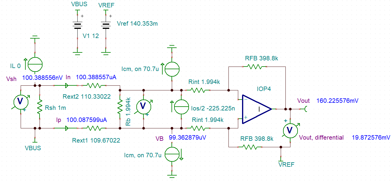  125°C 時的示例仿真