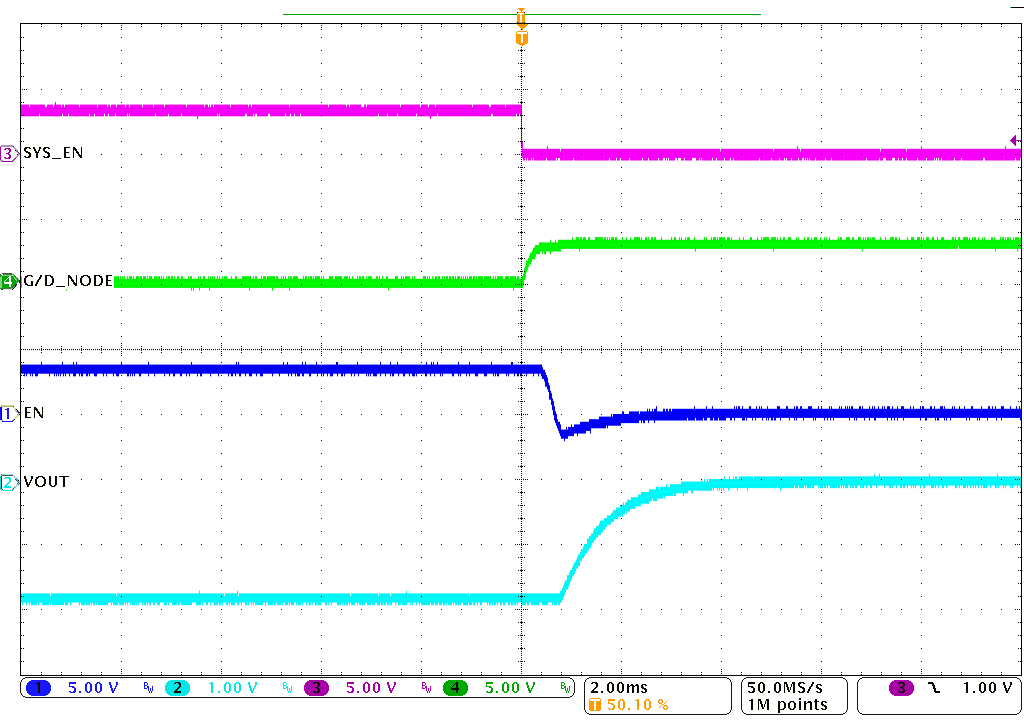  關斷時的 EN 引腳電平轉換器