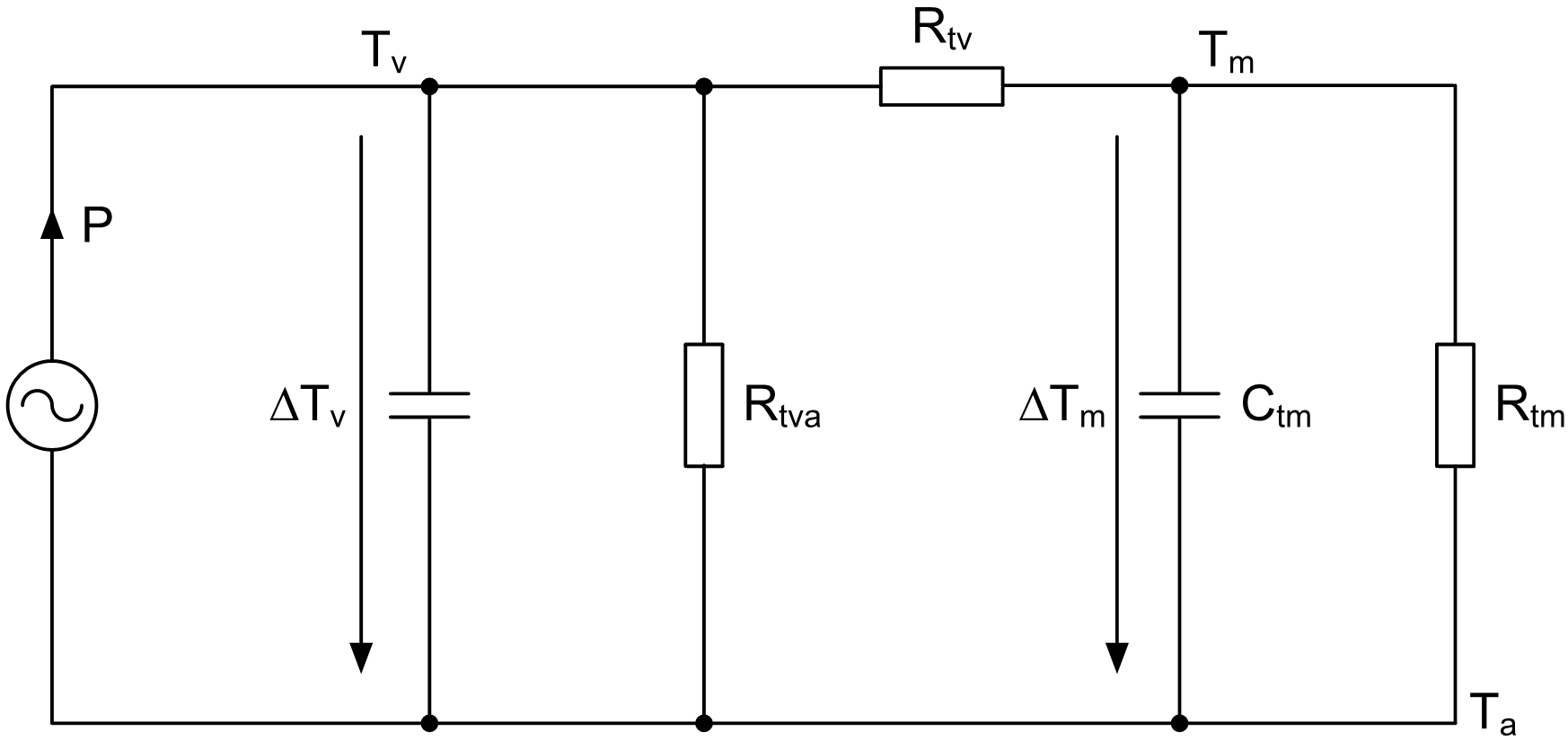 TAS5825M 揚聲器的典型熱模型