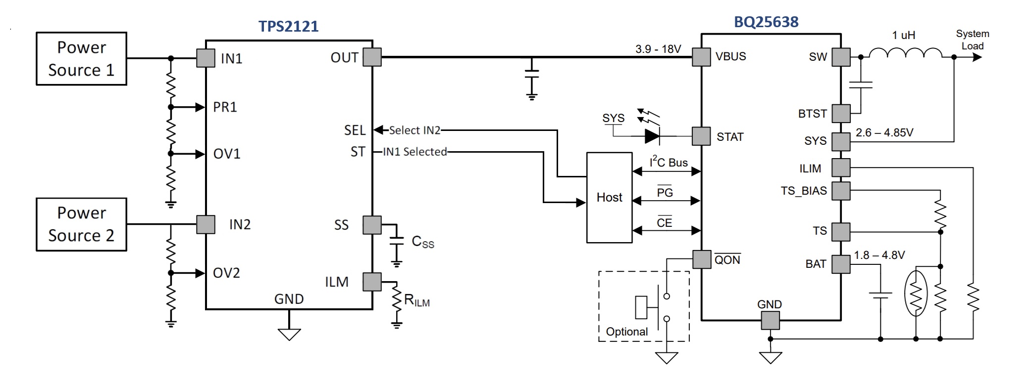  電源多路復(fù)用器系統(tǒng)圖