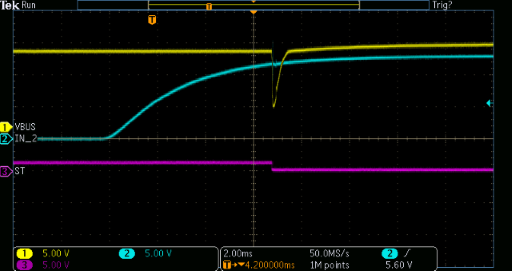  測試三：添加了 0uF 電容、標稱負載