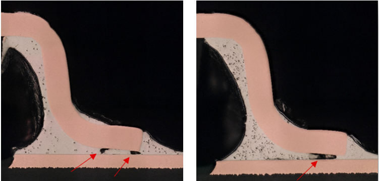  交叉部分 - 300 個溫度循環