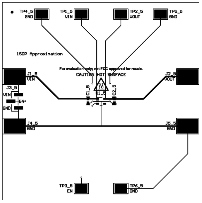  TLV755P (SOT-23) 1S0P 近似布局頂層