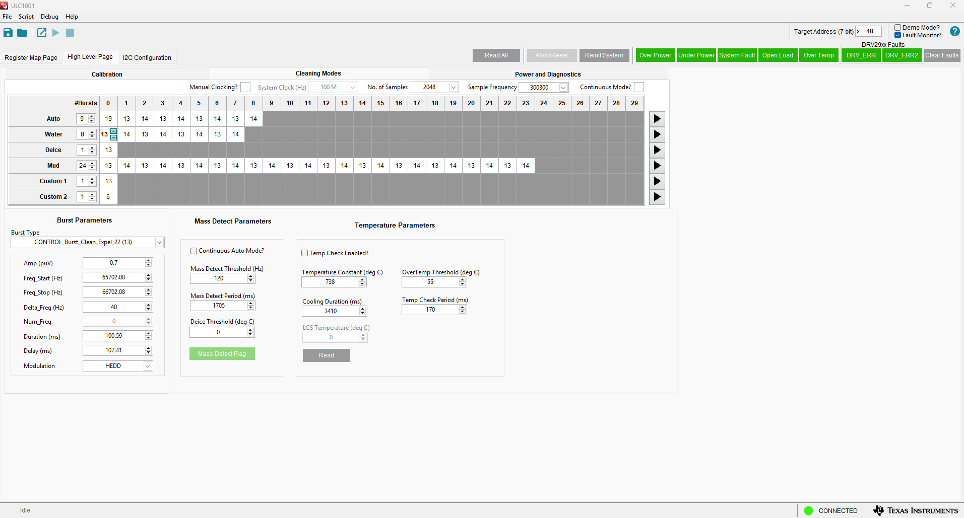  GUI 設(shè)置：用于清洗的供水模式