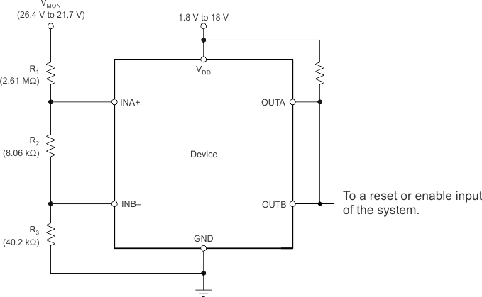 TPS3700-Q1 Monitoring a Voltage Other Than VDD GUID-1B7E054E-22D1-41FA-845C-A88E74051E5B-low.gif