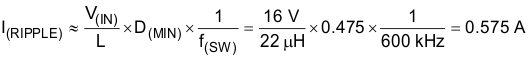 TPS92601-Q1 TPS92602-Q1 eq16_Iripple_SLUSBP5.gif