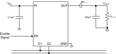TPD3S014 TPD3S044 Test Circuit for System
Operation in Typical Characteristics TPD3S014 TPD3S044 TPD3S0x4_Typ_App.gif