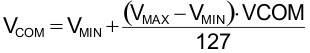 TPS65154 TPS65154 VCOM_equation.gif