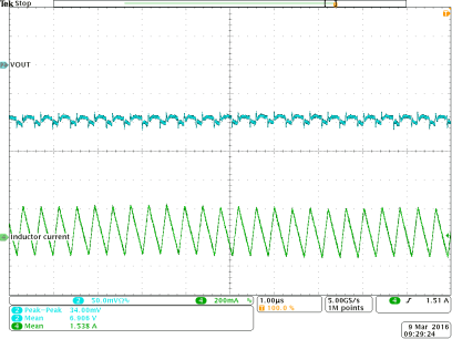 TPS63070 38_TPS63070_VOUT_Ripple_7V0_PWM_5V_1A.gif