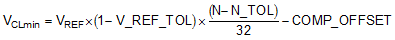 LMT01-Q1 Equation_04_V_CL_MIN_SNIS189.gif
