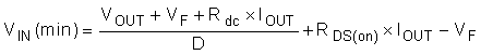 TPS54560B-Q1 TPS54560B-Q1 equation_VImin_slvsdp8.gif