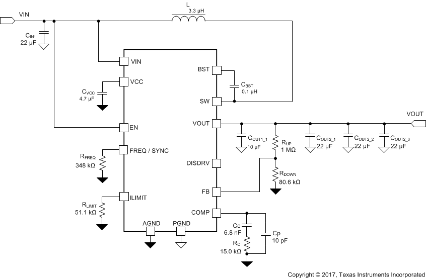 TPS61178 16VOutputVoltage_Load_Disc_Funtion.gif