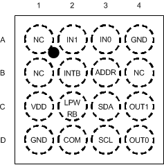 LDC2112 LDC2114 ldc2114-pin-out-top-view-bumps-down-wcsp16-ldc2112-version-snosd15.gif